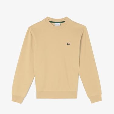  Erkek Classic Fit Bisiklet Yaka Organik Pamuk Bej Sweatshirt