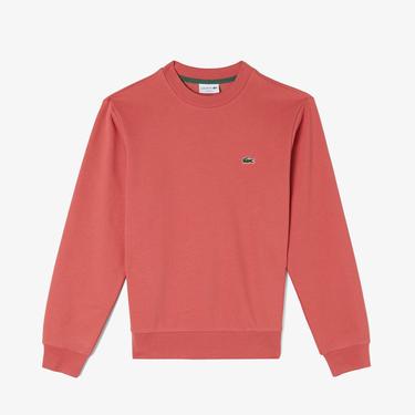  Erkek Classic Fit Bisiklet Yaka Organik Pamuk Pembe Sweatshirt
