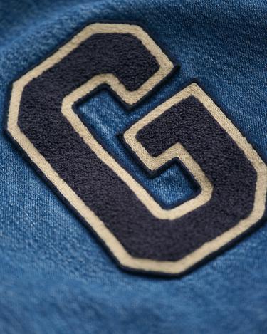  GANT Erkek Lacivert Relaxed Fit Hakim Yaka Logolu Bomber Ceket