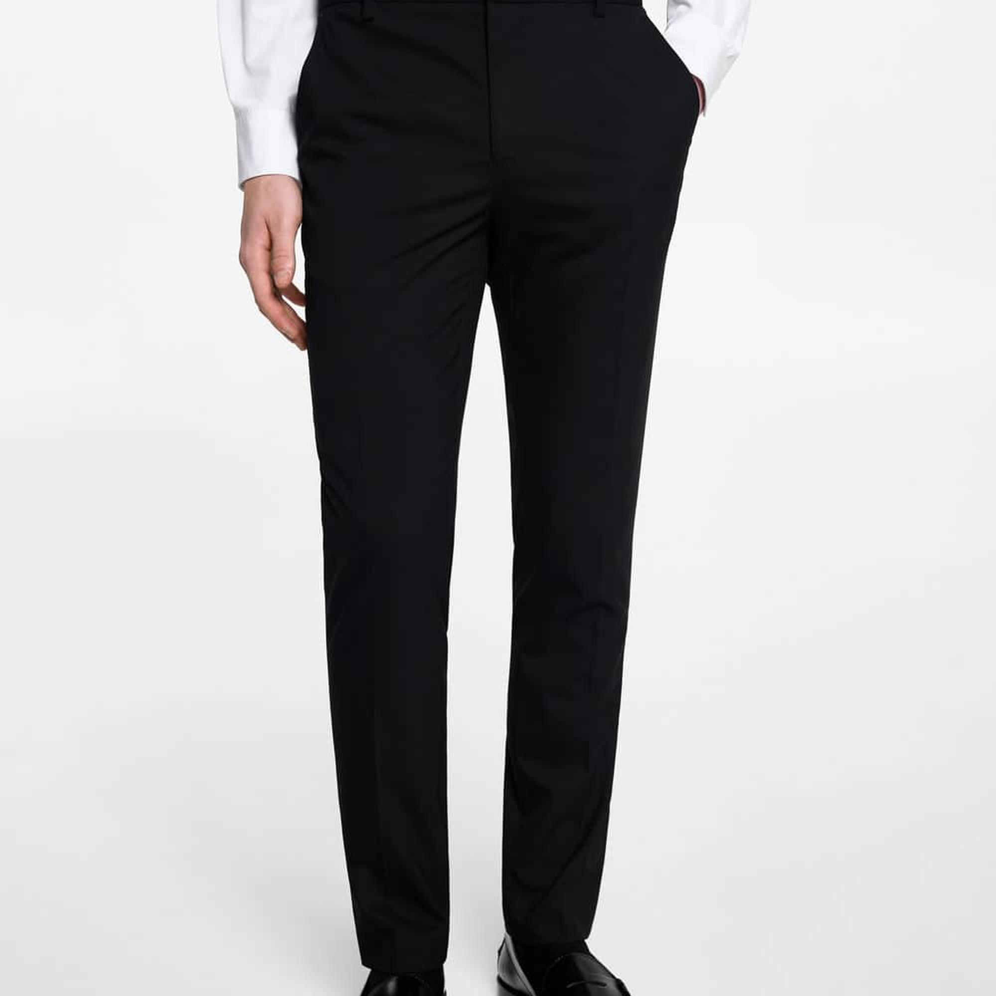 Mango Çocuk Slim Fit Pantolon Takım Siyah