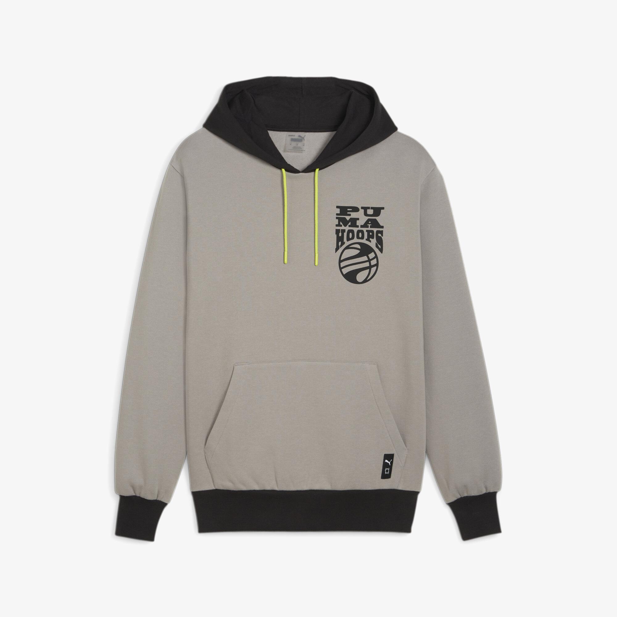 Puma Posterize 2.0 Erkek Siyah/Gri Hoodie