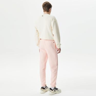  Lacoste Embroidered Kadın Pembe Eşofman Altı