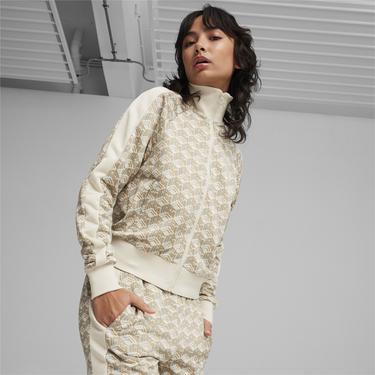  Puma T7 Aop Track Kadın Bej Eşofman Üstü