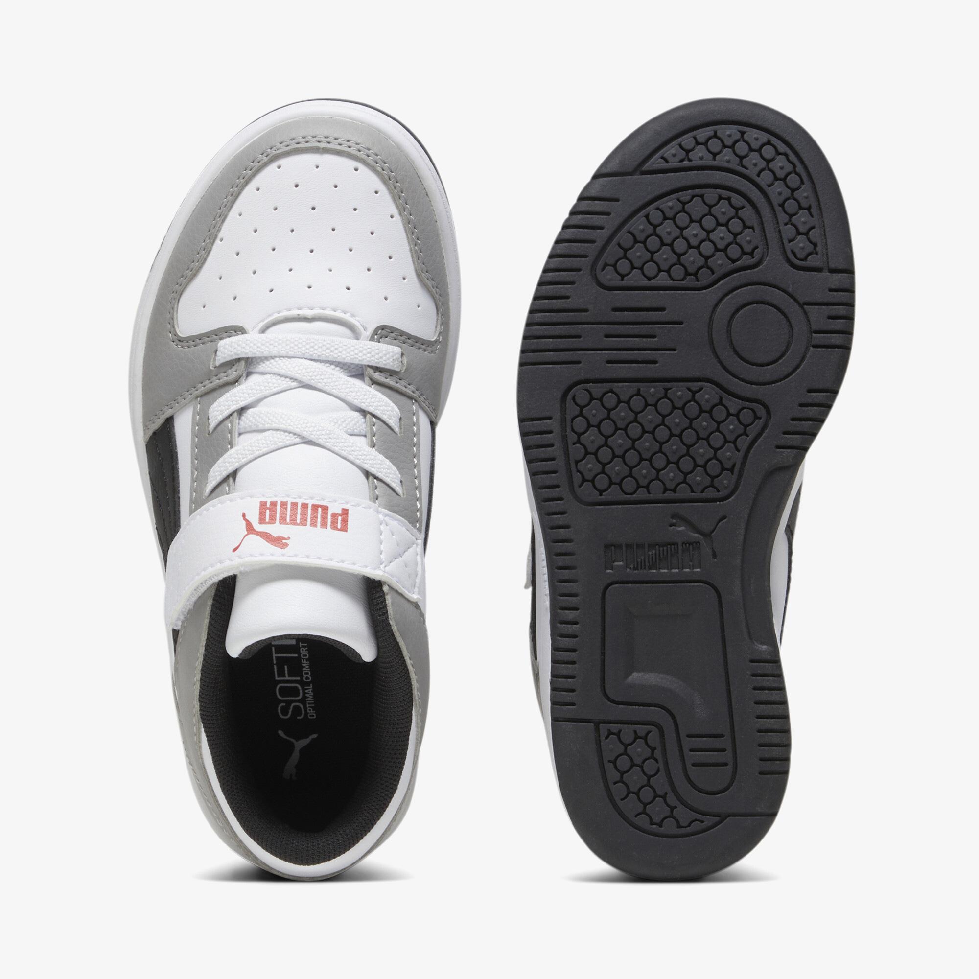 Puma Pm Rebound Layup Lo Sl Çocuk Gri Spor Ayakkabı