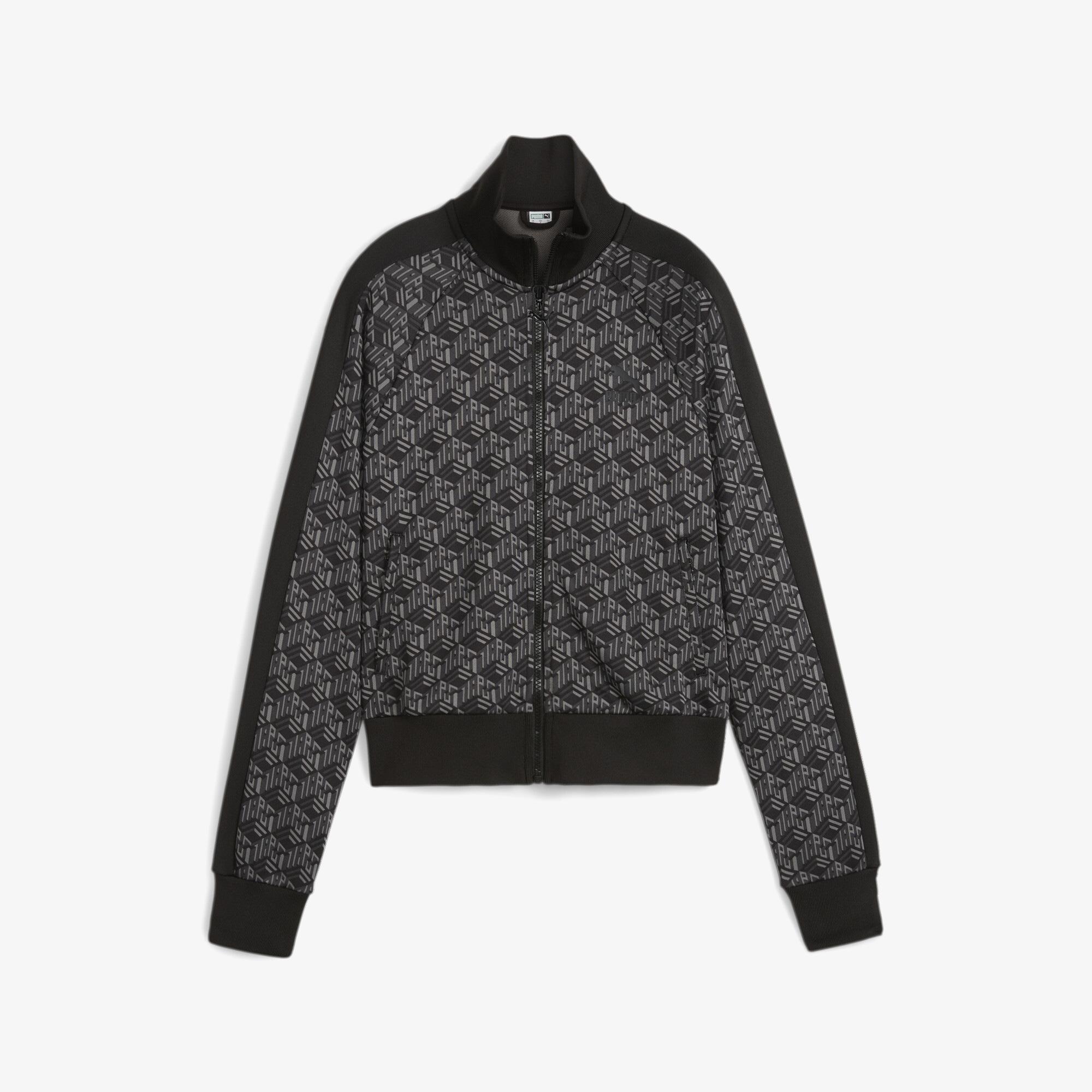 Puma T7 Aop Track Kadın Siyah Eşofman Üstü