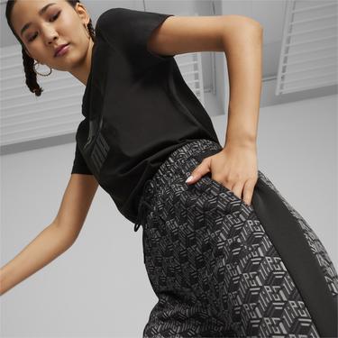  Puma T7 Aop Straight Track Kadın Siyah Eşofman Altı