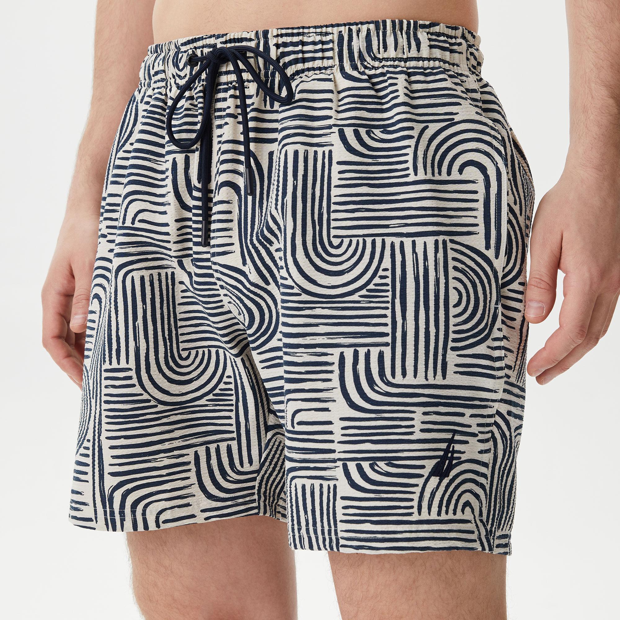 Nautica Erkek Lacivert Standart Fit Deniz Şortu