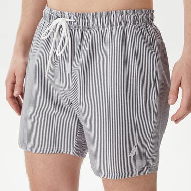  Nautica Erkek Lacivert Regular Fit Çizgili Mayo Şort