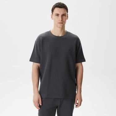  Nautica Erkek Gri Oversize T-Shirt