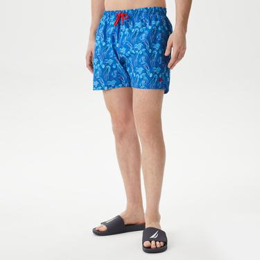  Nautica Erkek Mavi Standart Fit Mayo Şort