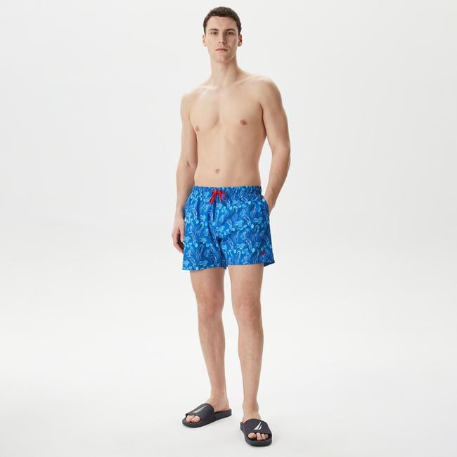  Nautica Erkek Mavi Standart Fit Mayo Şort