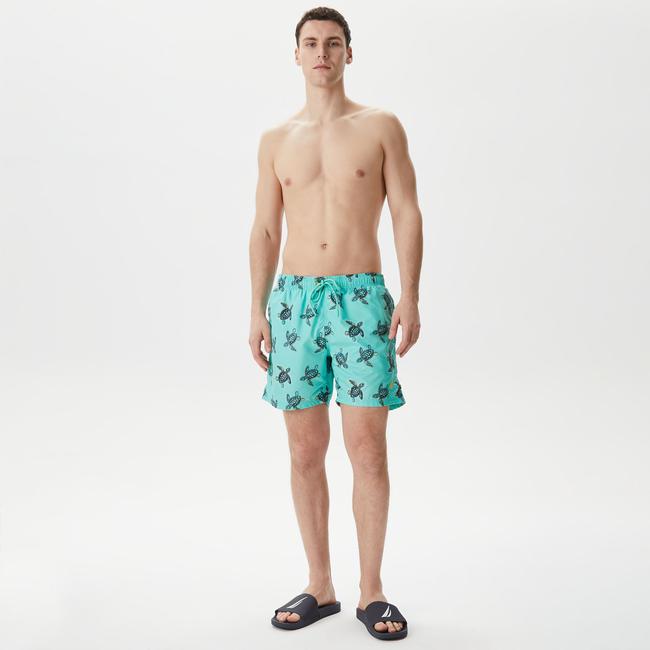  Nautica Erkek Yeşil Standart Fit Mayo Şort