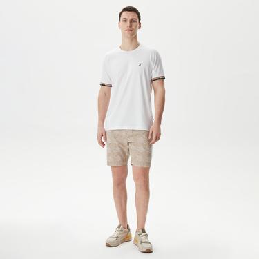  Nautica Erkek Beyaz Standart Fit T-Shirt
