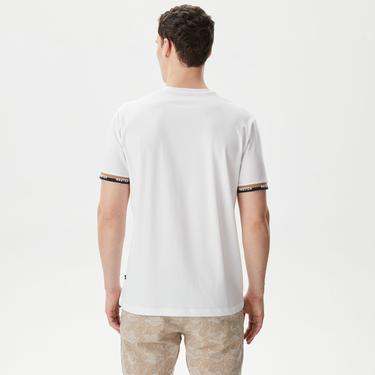  Nautica Erkek Beyaz Standart Fit T-Shirt