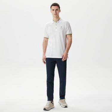  Nautica Erkek Beyaz Classic Fit Kısa Kollu Polo