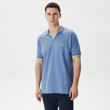  Nautica Erkek Mavi Classic Fit Kısa Kollu Polo