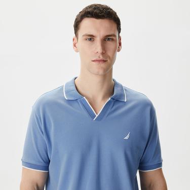  Nautica Erkek Mavi Classic Fit Kısa Kollu Polo