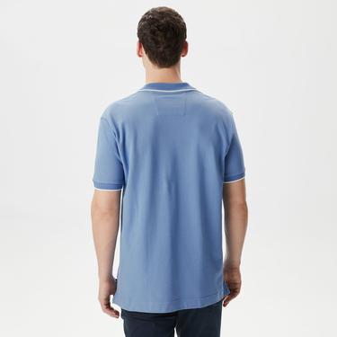  Nautica Erkek Mavi Classic Fit Kısa Kollu Polo