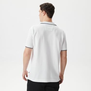  Nautica Erkek Beyaz Classic Fit Kısa Kollu Polo