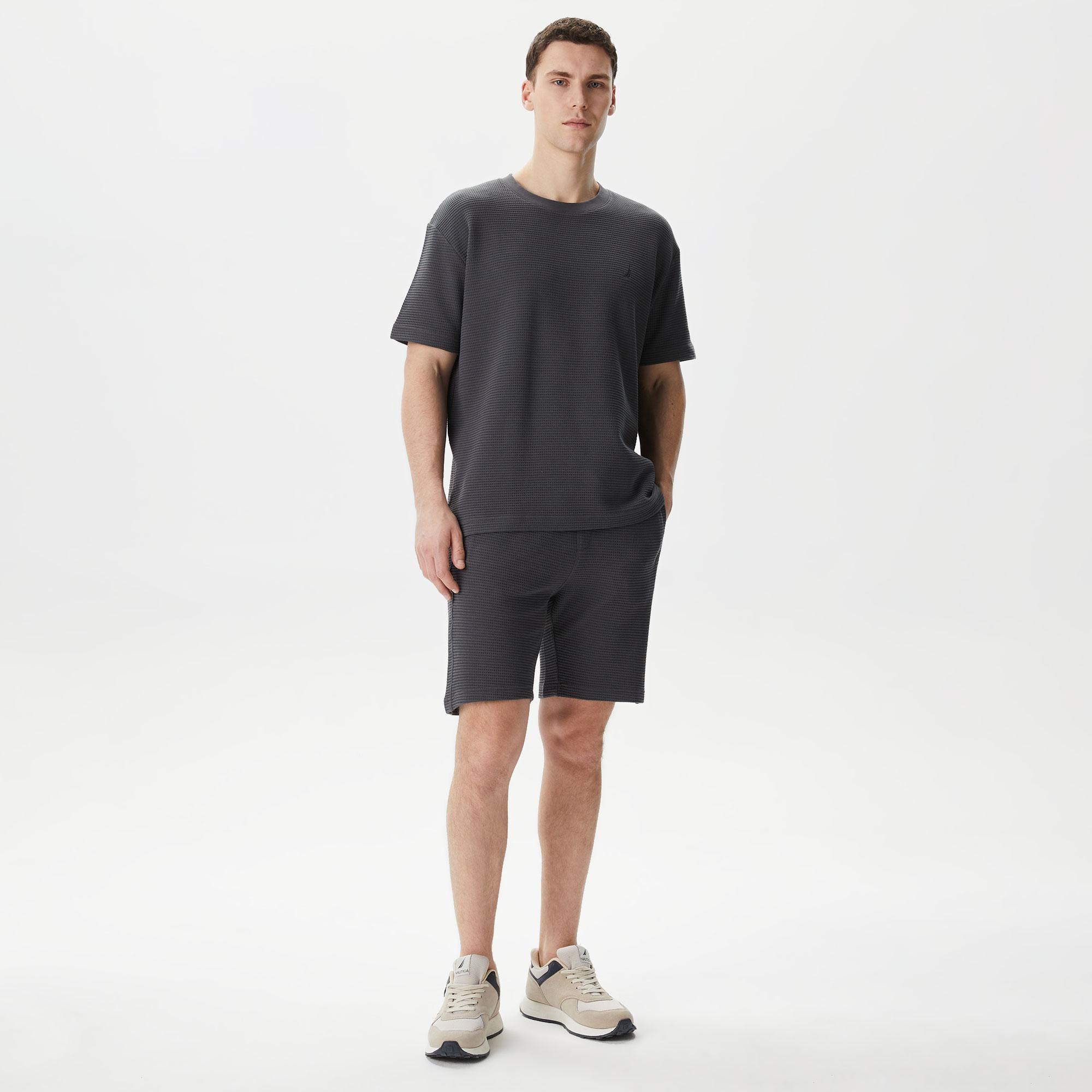 Nautica Erkek Gri Standart Fit Şort