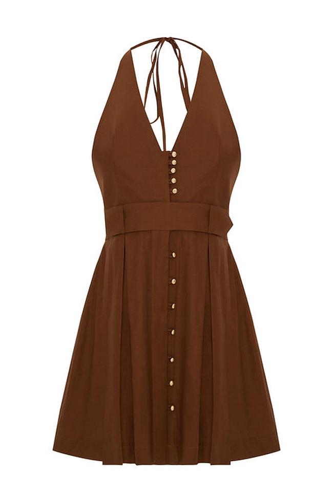  Wabi Sabi Kadın Sole Kahverengi Elbise