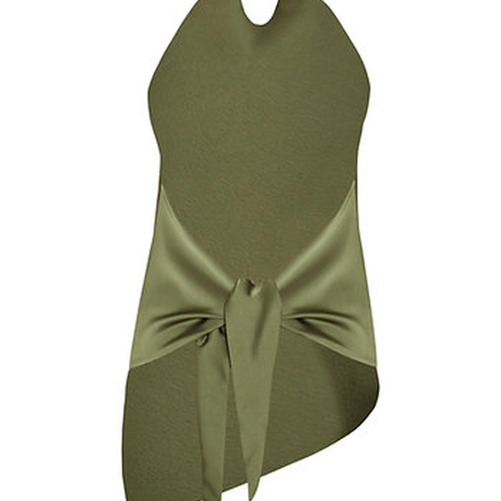 Wabi Sabi Kadın Vento Haki Saten Top