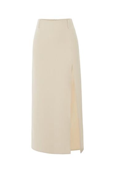  Wabi Sabi Kadın Sail Bej Maxi Etek