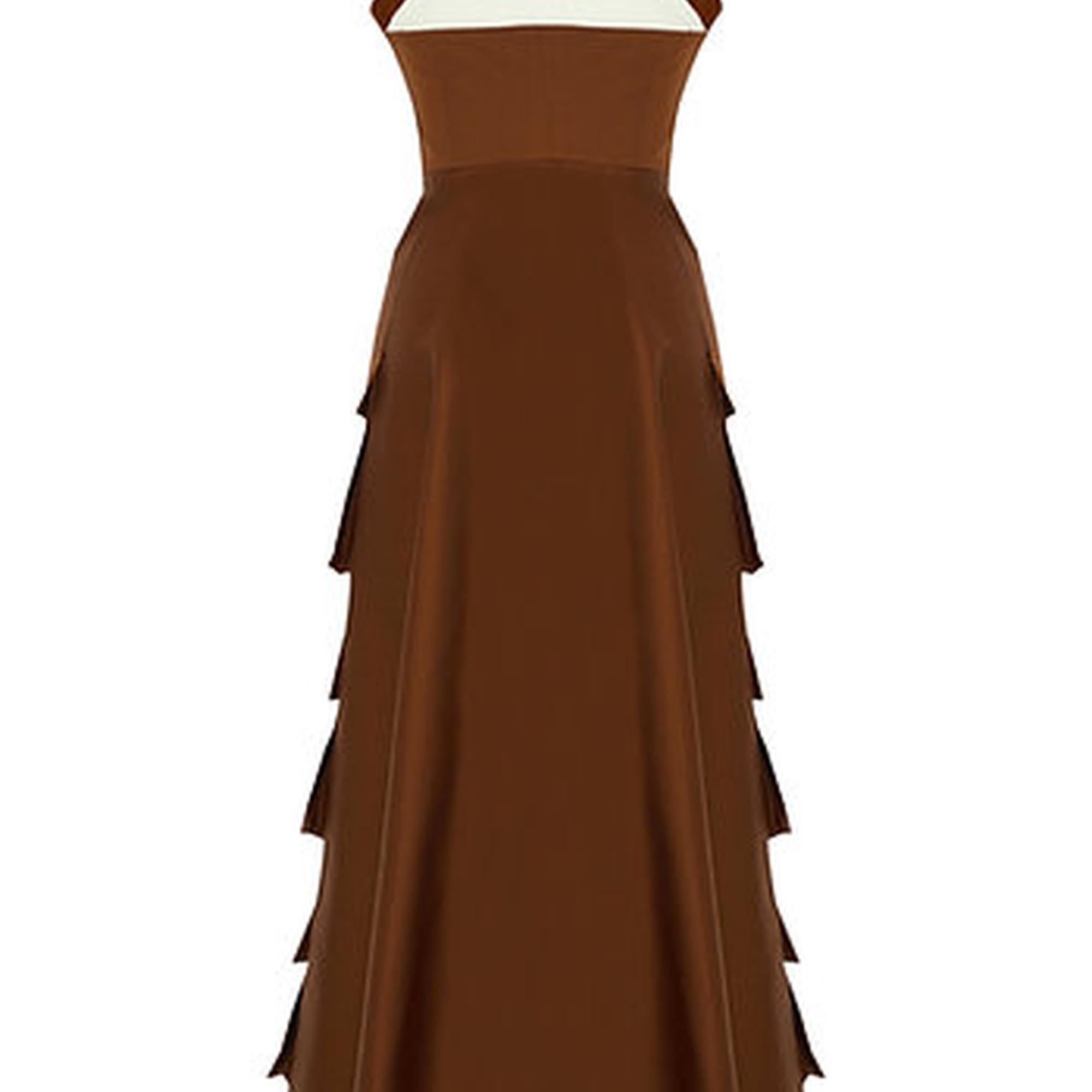 Wabi Sabi Kadın Leonie Kahverengi Elbise