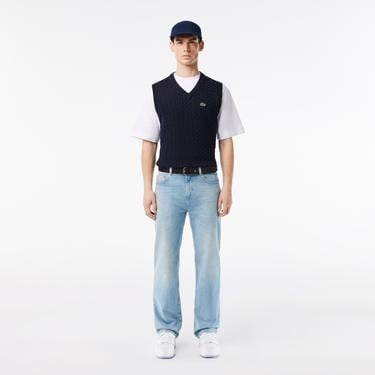  Lacoste Elegance Erkek Deri Kahverengi Kemer