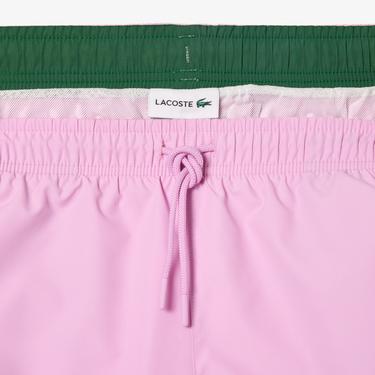  Lacoste Erkek Pembe Mayo Şort