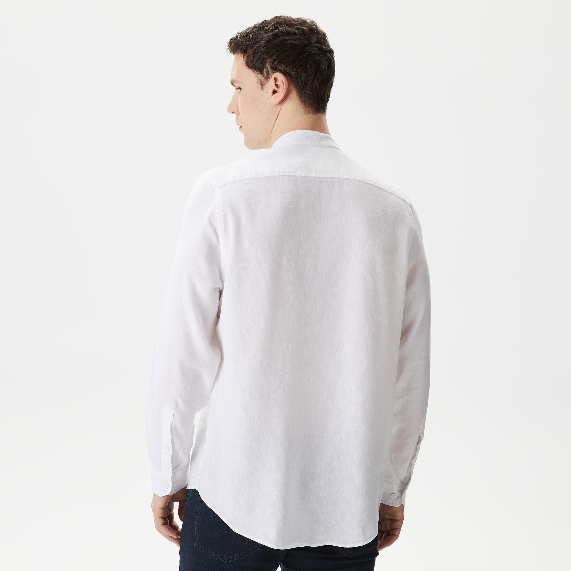 Erkek Regular Fit Beyaz Gömlek