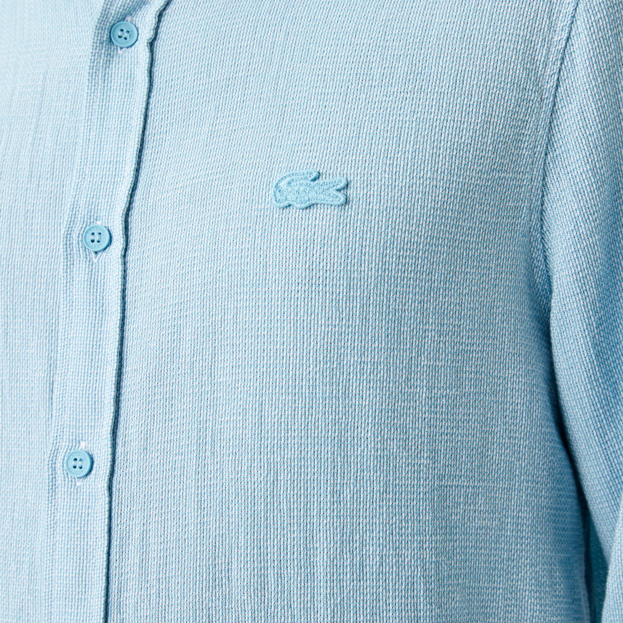 Erkek Regular Fit Mavi Gömlek