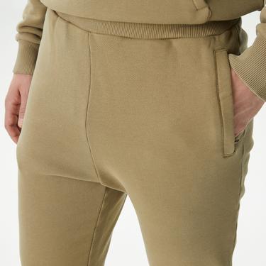  Erkek Relaxed Fit Bej Eşofman Altı