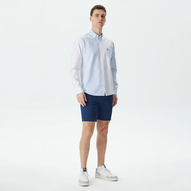  Erkek Slim Fit Lacivert Bermuda