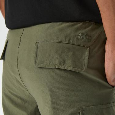  Erkek Relaxed Fit Haki Bermuda