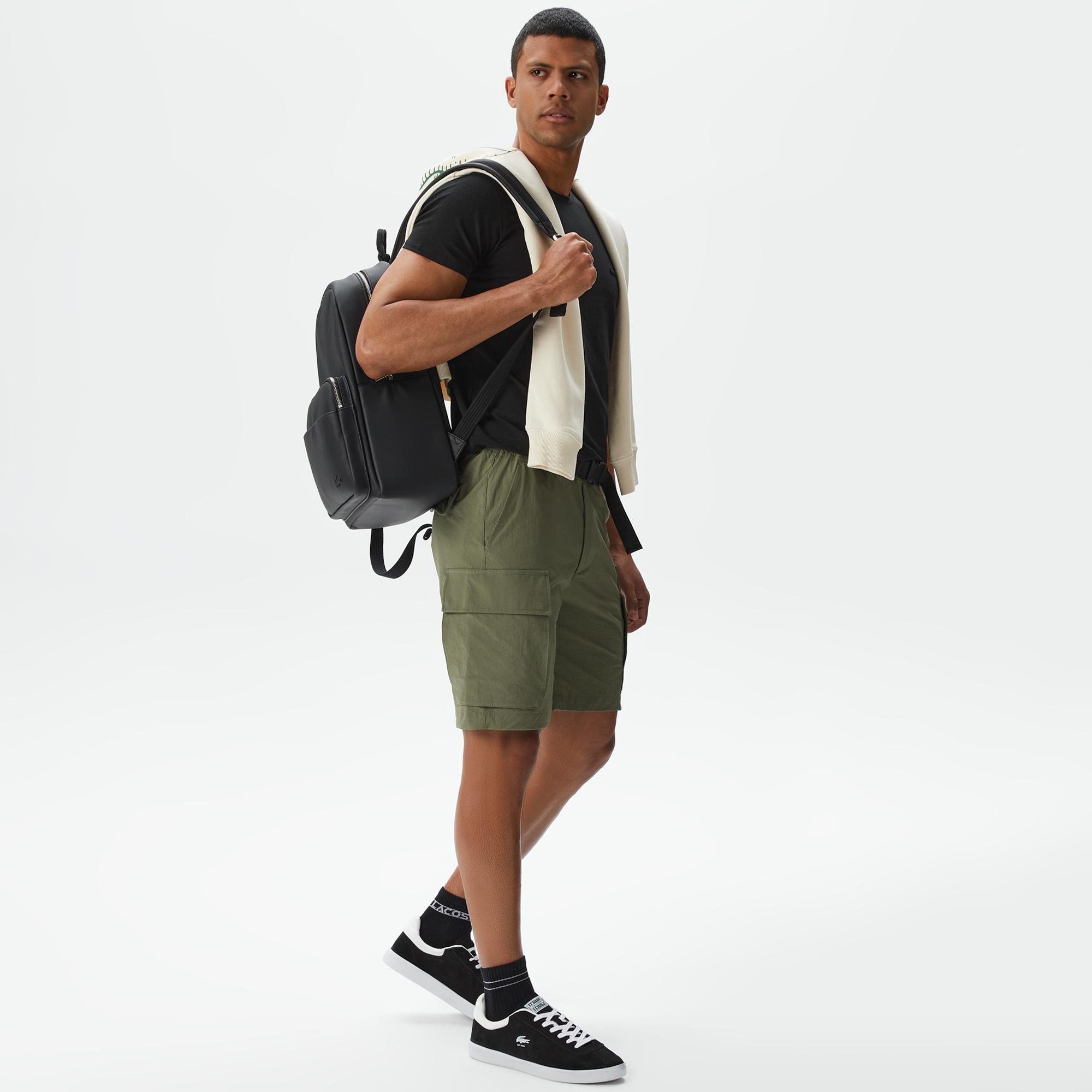 Erkek Relaxed Fit Haki Bermuda