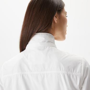  Kadın Kapüşonlu Beyaz Mont