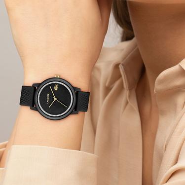  Lacoste L.12.12 Kadın Siyah Saat