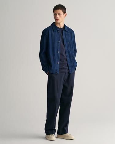  GANT Erkek Lacivert Regular Fit Bisiklet Yaka Logolu T-shirt