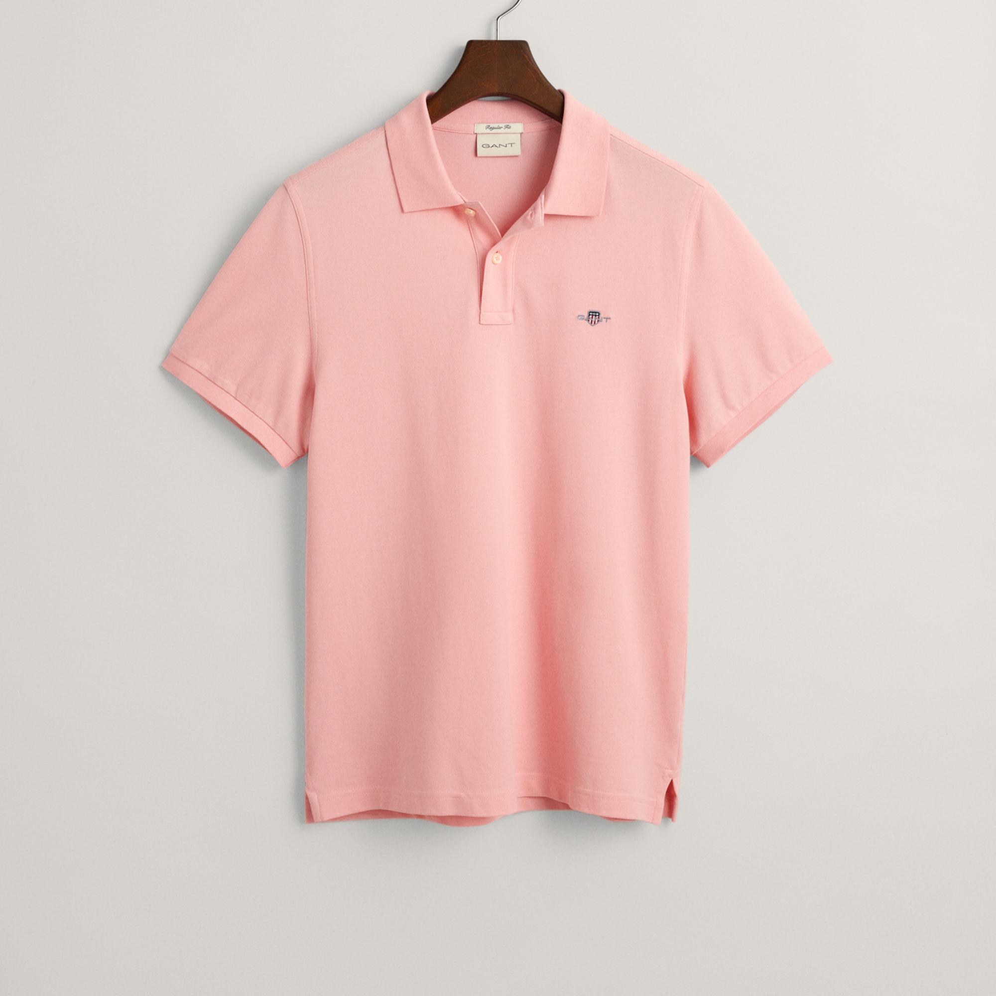 GANT Erkek Pembe Regular Fit Logolu Polo