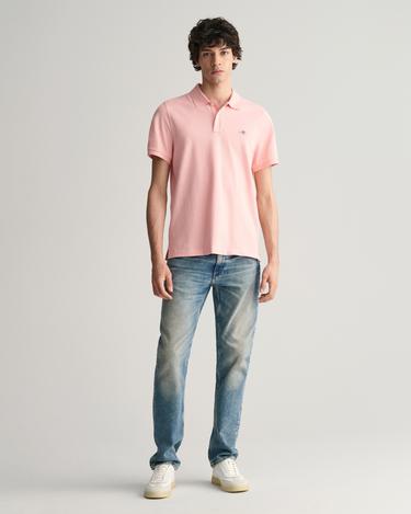  GANT Erkek Pembe Regular Fit Logolu Polo