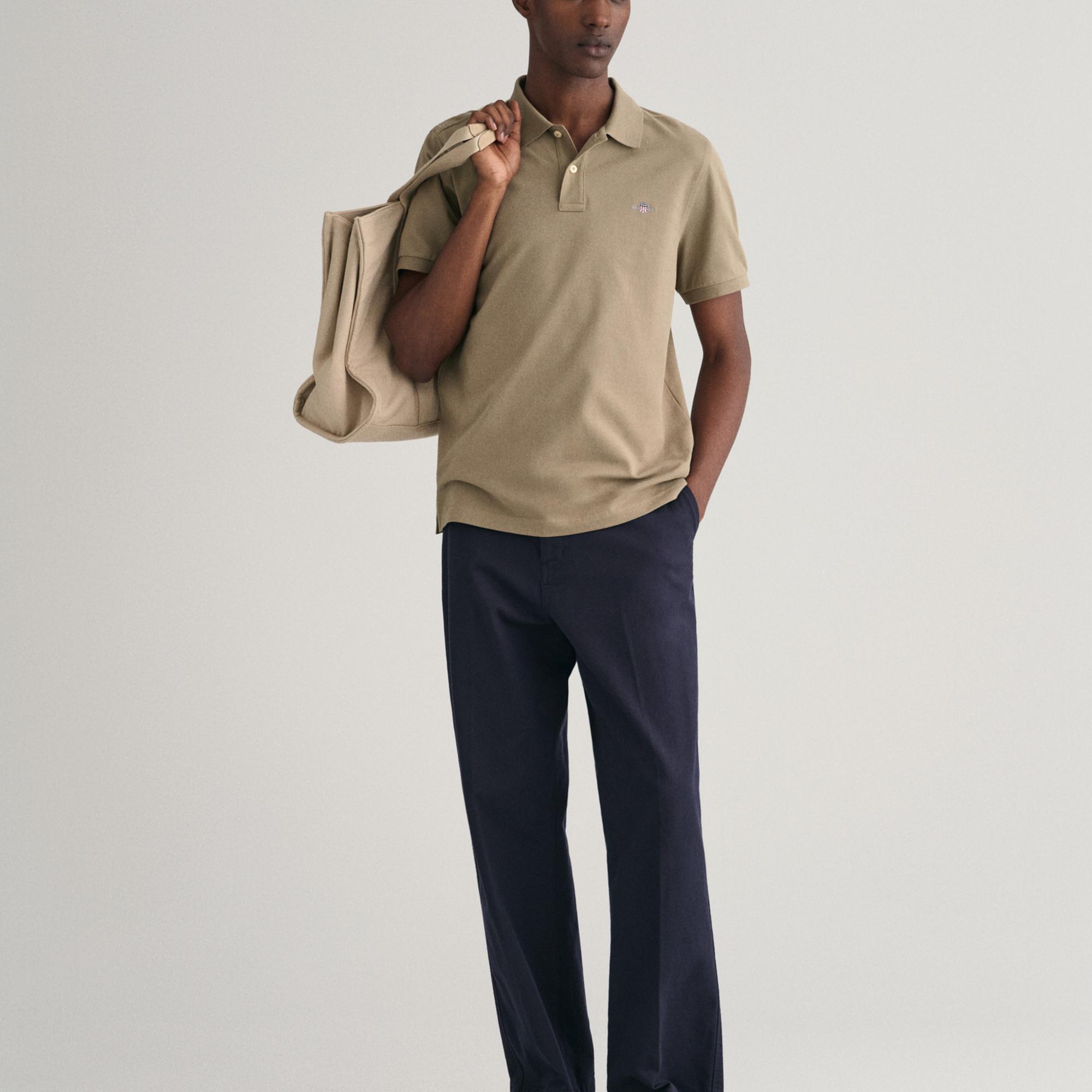 GANT Kahverengi Regular Fit Polo