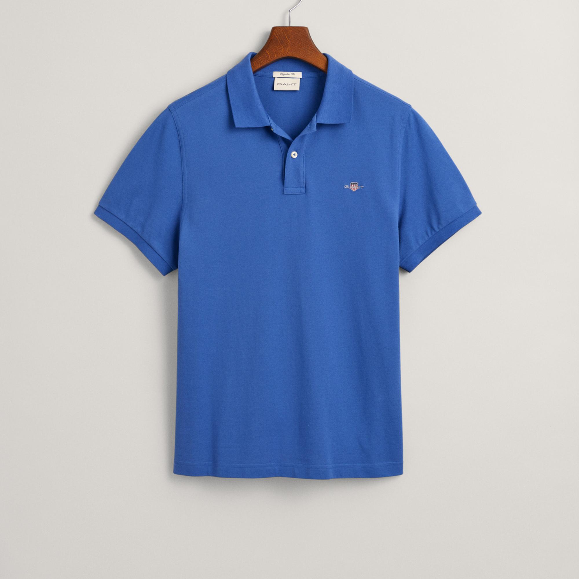 GANT Erkek Mavi Regular Fit Polo