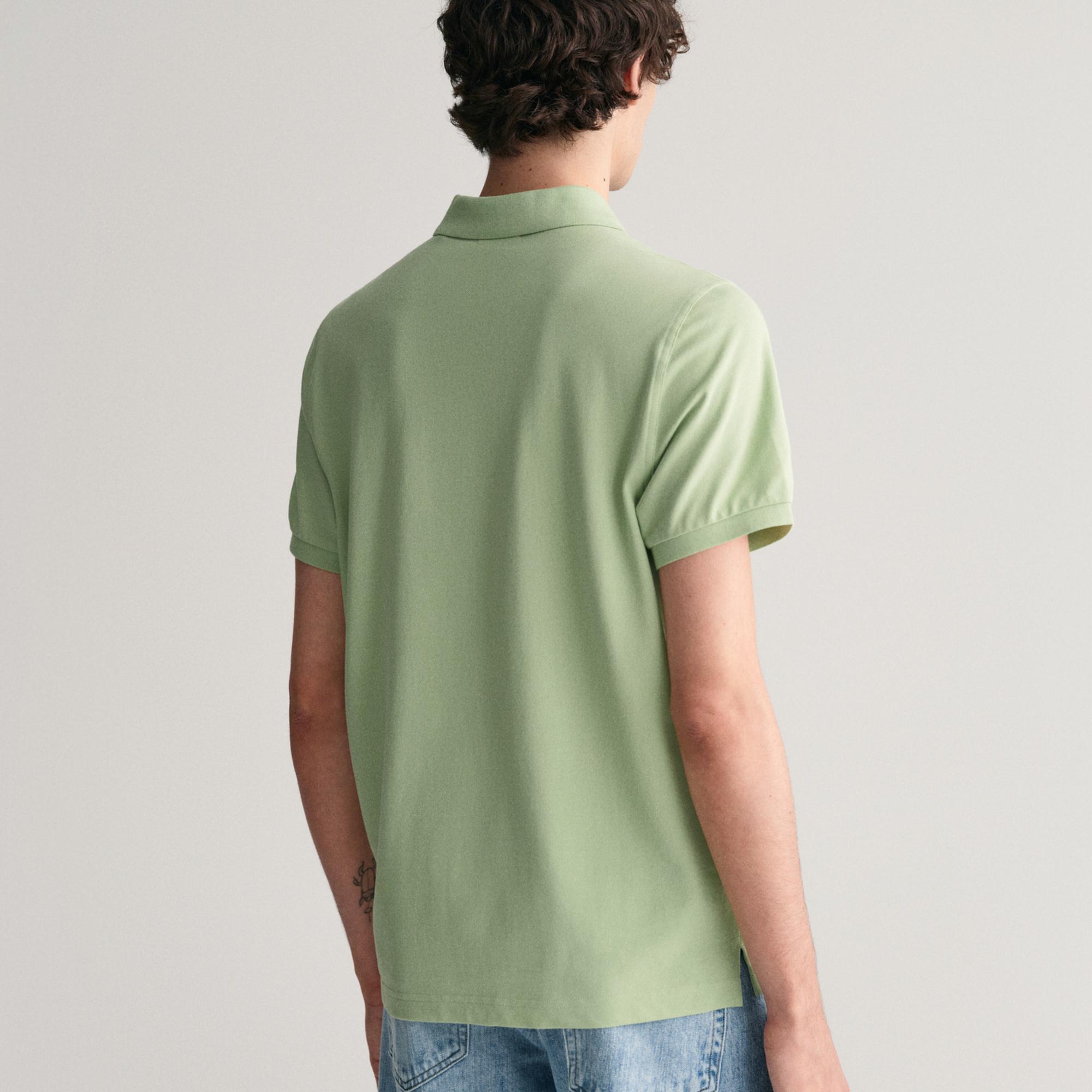 GANT Erkek Yeşil Regular Fit Polo