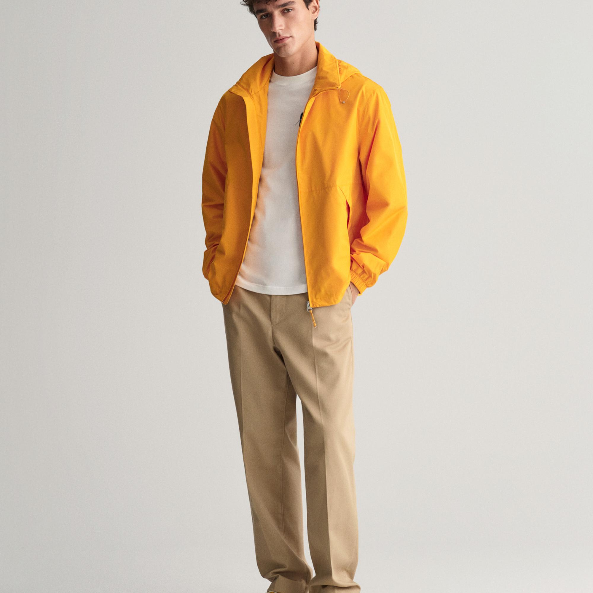 GANT Erkek Krem Regular Fit Bisiklet Yaka Logolu T-shirt