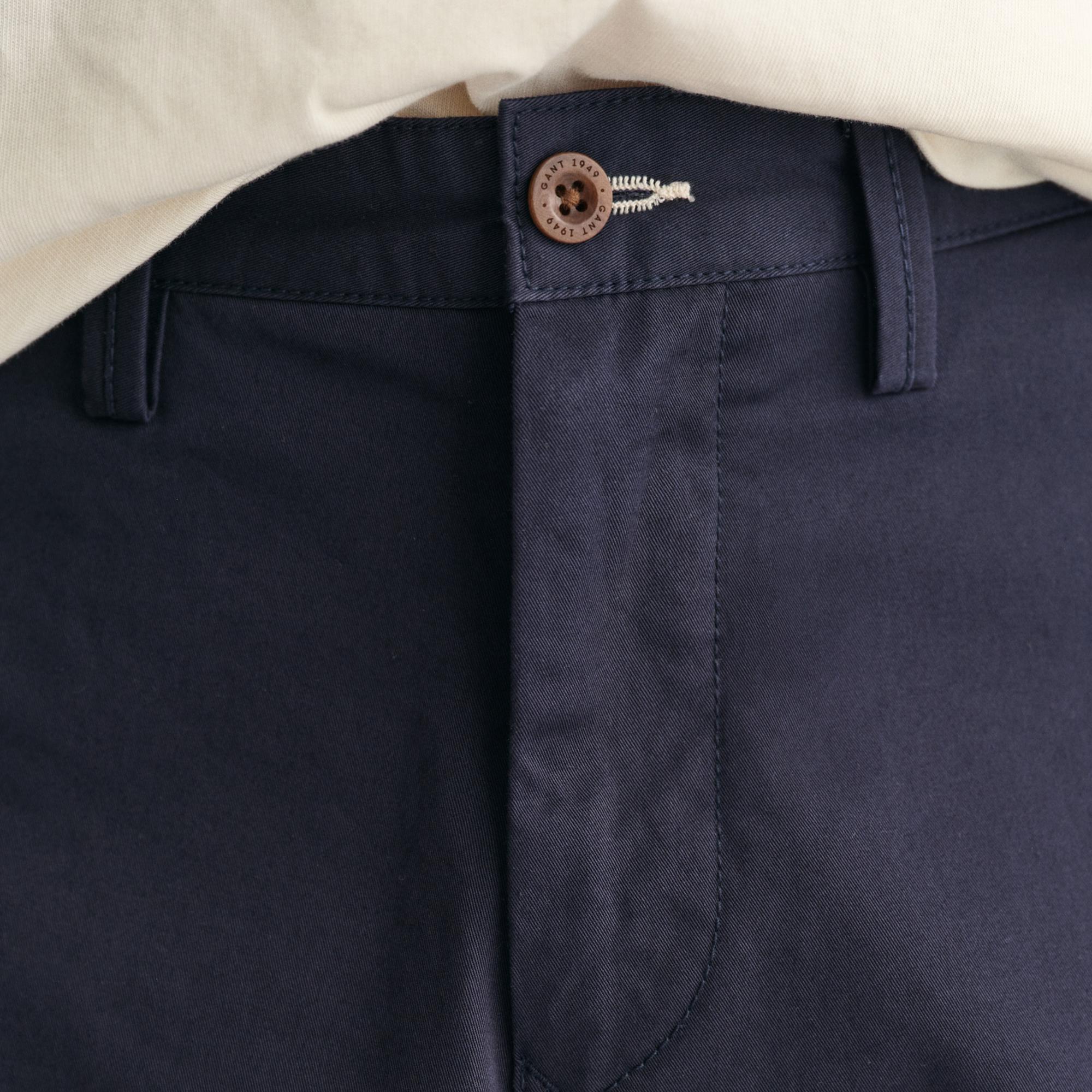 GANT Erkek Lacivert Relaxed Fit Chino Şort