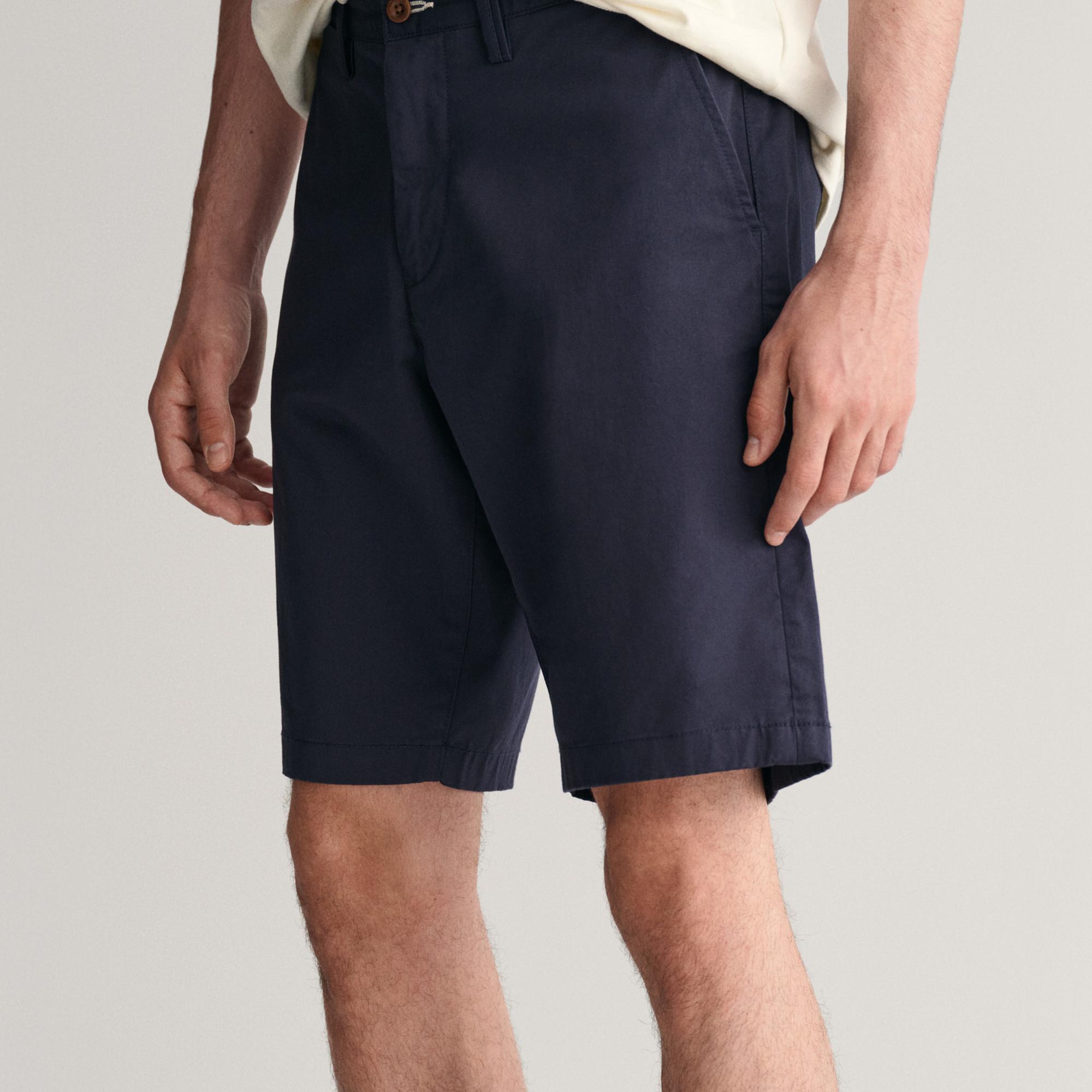 GANT Erkek Lacivert Relaxed Fit Chino Şort