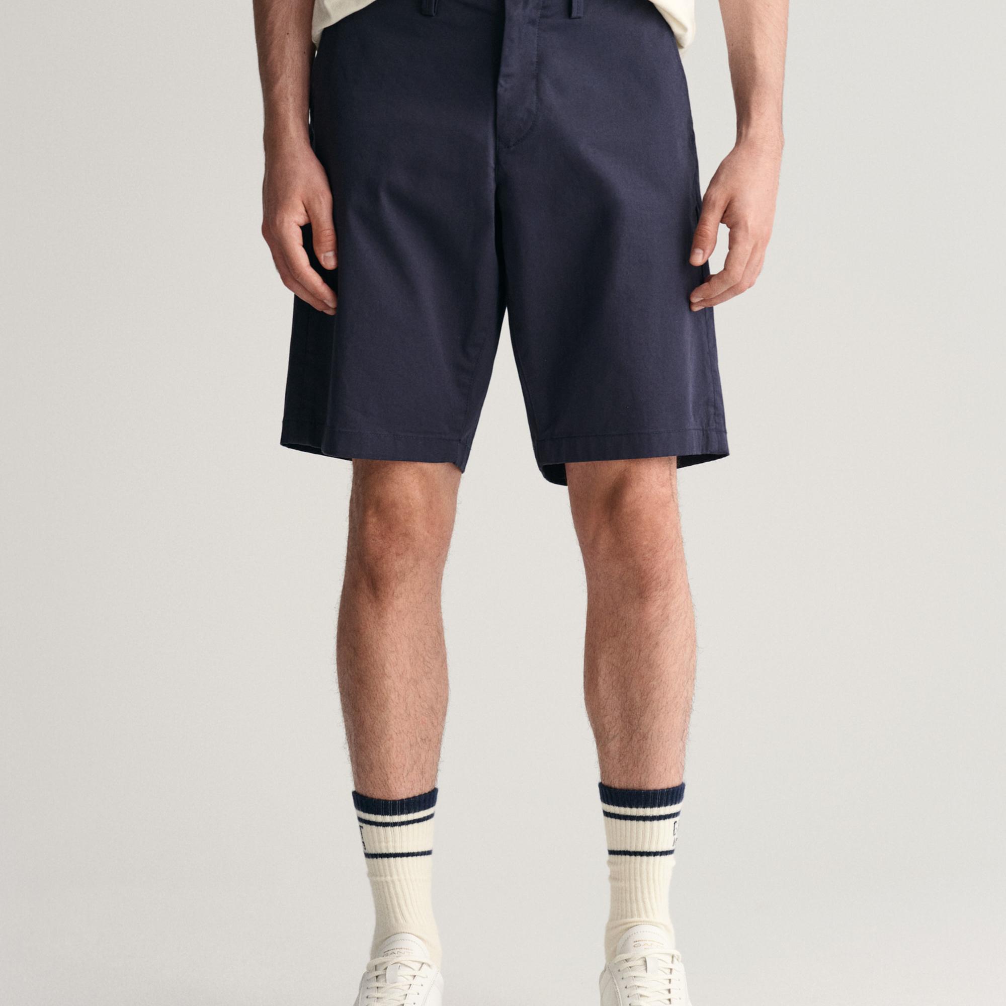 GANT Erkek Lacivert Relaxed Fit Chino Şort