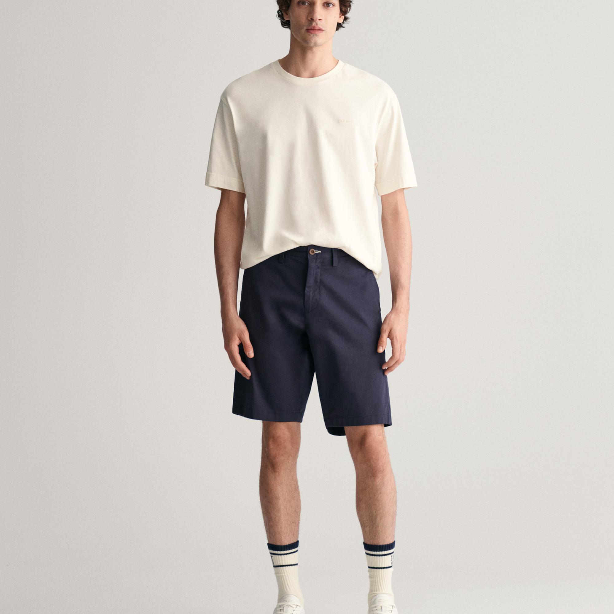 GANT Erkek Lacivert Relaxed Fit Chino Şort