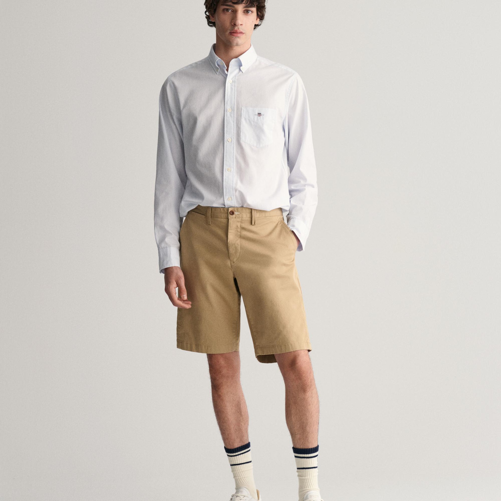 GANT Erkek Bej Relaxed Fit Chino Şort
